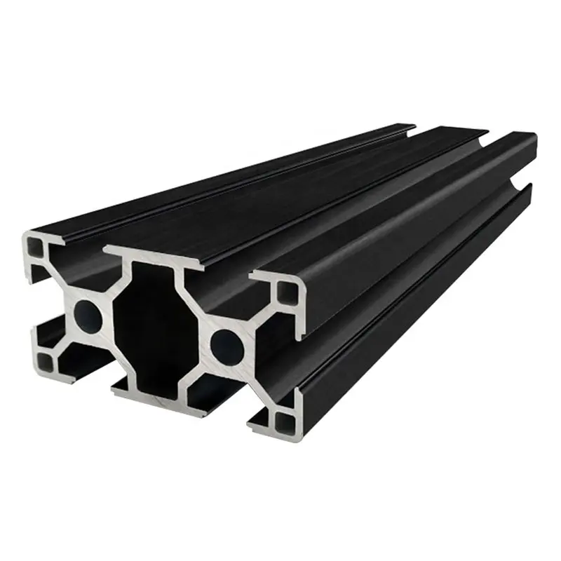 European standard industrial alloy equipment frame workbench bracket 3060 aluminum profile black for sliding door high quality
