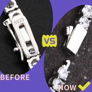 Colar com Pingente de Cruz de Moissanite Champagne VVS, Joia Fina Hip Hop com Diamantes Coloridos, Prata 925, Corrente Tennis, Platina e Ródio - Product Image 3
