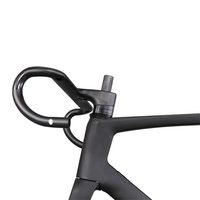 Cadre de vélo de route en fibre de carbone ICAN, passages de câbles internes, pour freins à disque, dimensions 46/49/52/54/56/58cm