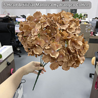 Bunga Hydrangea Buatan HGA Grosir, Hanya Kepala Bunga Sutra Palsu untuk Dekorasi Latar Belakang Resepsi Pernikahan, Makan Malam, dan Pesta