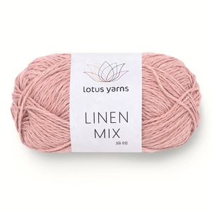 Filato Misto Lino Lotus Yarns all'Ingrosso 120m/50g, Filato per Lavorazione a Maglia a Mano in Fibra Naturale Mista Lino Cotone per Top Estivi - Product Image 2