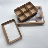 Boîtes d'emballage en papier couché pliables et recyclables pour biscuits, desserts, gâteaux et sushis avec laminage brillant/mat et gaufrage