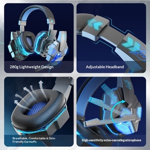 Audífonos con Cable Trenzado de Cuero de 3.5mm <span class=keywords><strong>para</strong></span> Juegos en Laptop y Deportes Electrónicos, Cable de 2.2m, Suministro Especial Transfronterizo de Fábrica - Product Image 2