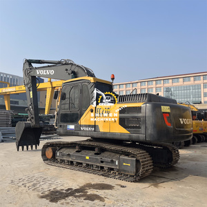 Excavatrice sur chenilles Volvo EC210 d'occasion de couleur jaune, haute qualité, en promotion, à bas prix, avec moteur et système hydraulique - Product Image 5