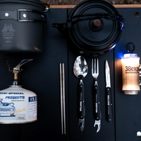 Ensemble couteau pliant, fourchette et cuillère tactiques WELLHIKE - Camping en plein air, ouvre-bouteille et couverts portables en acier inoxydable