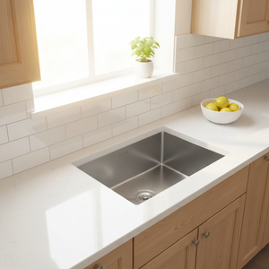 Debajo de la encimera o sobre el mostrador Instalar el uso del <span class=keywords><strong>proyecto</strong></span> Single Bowl SS Fregadero hecho a mano Lavabo de acero inoxidable rectangular negro - Product Image 4