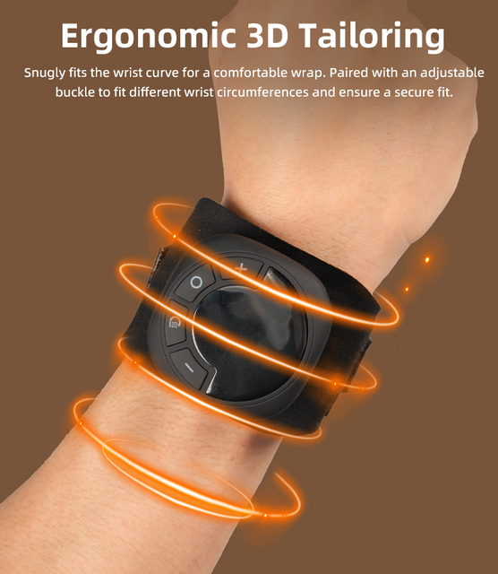 Portable Adjustable Compression Sports Muscle Rehabilitation EMS Wrist Massager Band Wrist Brace