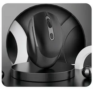 Vendita calda magico Computer portatile portatile Mouse senza fili per Computer portatile bianco e nero ergonomico Mini Mouse senza fili per Desktop