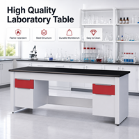 Table de laboratoire de microbiologie et de chimie de haute qualité, résistante aux produits chimiques et ignifuge, équipement de table de travail en acier