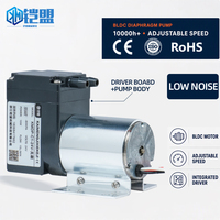 Pompe à vide miniature DC, pompe à diaphragme à pression positive et négative, 24V, OEM personnalisable, usage médical, 15L/min