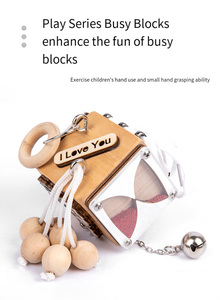 COMMIKI dernier jouet éducatif cloche labyrinthe occupé bloc <span class=keywords><strong>Kinder</strong></span> jouet éducation marbre course jouets éducatifs - Product Image 3