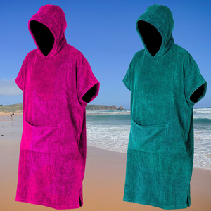 Surf <strong>Beach</strong> Poncho Towel Soft Velour Adult Hooded Wetsuit Changing Towel <strong>Robe</strong> Adult Hooded Poncho Towel Custom Changing <strong>Robe</strong> - Product Image 2