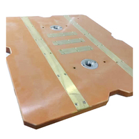 Plaque en plastique PVC 240mm, utilisé dans la salle de bains, appareils électriques, palette de production de chaîne, palette