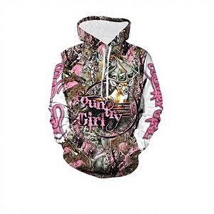 Ensemble décontracté tricoté pour homme, motif cerf de forêt vintage, imprimé par sublimation, sweat à capuche ample en polyester pour le printemps - Product Image 2