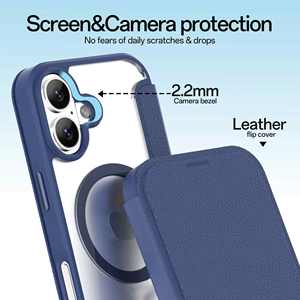 2025 Flip Card Leather 17 Shell multifuncional Premium Wallet Design <span class=keywords><strong>Fola</strong></span> Phone Case Cover para iPhone 17 Air Pro Max - Product Image 6