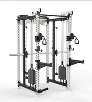 Máquina Smith Tres en Uno YG Fitness YG-A006, Máquina Multifuncional de Poleas Cruzadas para Uso Comercial, Pila de Pesas de 60 kg