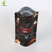 Sachets refermables en aluminium mat imprimés sur mesure avec fermeture éclair et UV localisé pour l'emballage alimentaire des épices et assaisonnements