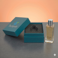 Kotak Hadiah Parfum Mewah Kaku untuk Bahu dan Leher dengan Logo Kustom, Tutup Botol Parfum, dan Sisipan Busa