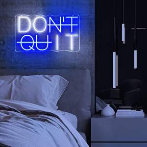 Letrero Luminoso LED 'DONT QUIT' para Decoración de Pared, Regulable, para Hogar, Centro Comercial, Cuarto de Hombre, Oficina, Gimnasio - Product Image 3