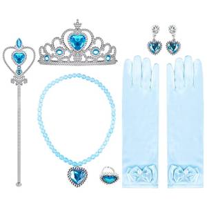 ชุดเดรสลายหิมะสีฟ้าสำหรับเด็กผู้หญิง MS Ice Cute Girls Princess เหมาะสำหรับการแสดง - Product Image 6
