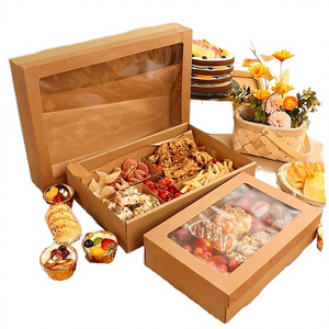 Caja de Embalaje con Base y Tapa de Papel Kraft, Ventana de PET/EVA, Forro de Esponja, Grabado en Relieve y Reciclable, para Exhibición de Alimentos y Almacenamiento de Azúcar - Product Image 4