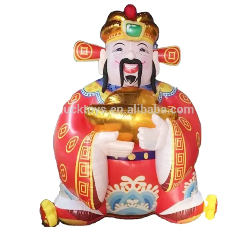 फैक्टरी लागत चीनी नए साल की inflatable भगवान धन त्योहार झटका अप भाग्य भगवान आउटडोर परेड के लिए सजावट