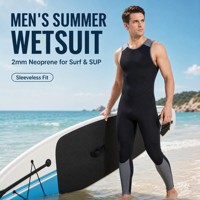 Combinaison de plongée sans manches en néoprène Long John 3 mm pour le surf
