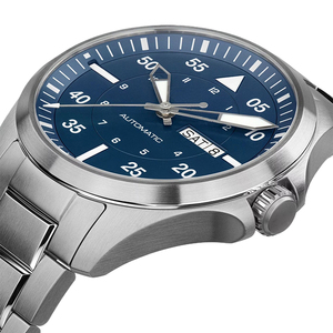 Shenzhen China fabricante relojes automáticos hombres con cara verde y correa de piel de becerro <span class=keywords><strong>100M</strong></span> <span class=keywords><strong>WR</strong></span> U3005 - Product Image 6