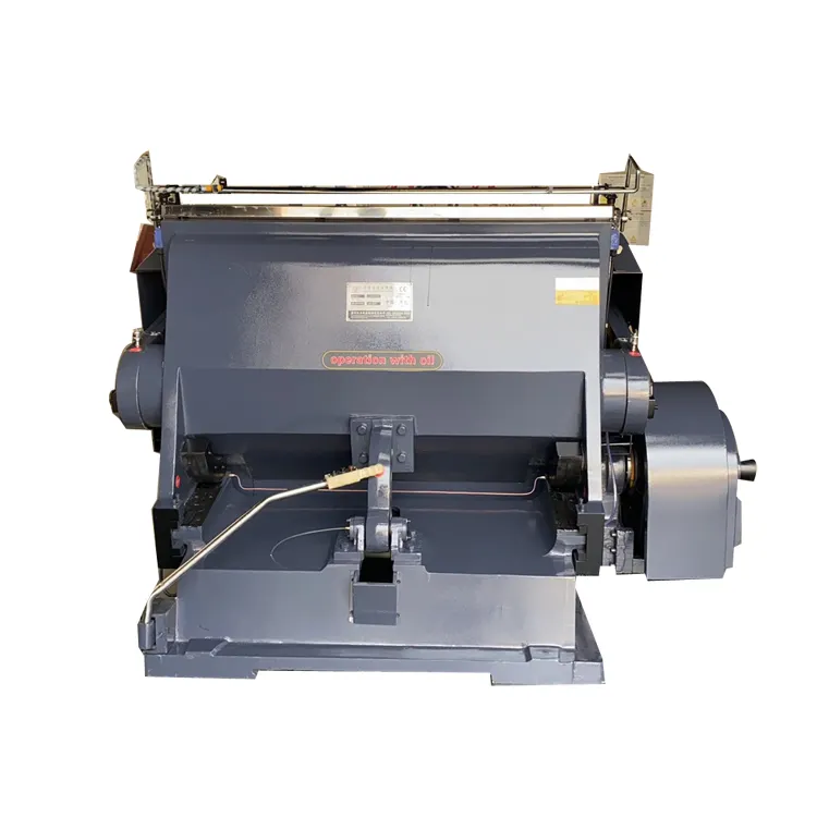 Máquina troqueladora de cartón ML750 para máquina plegadora de papel de caja de pizza