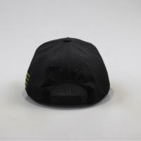 Casquette de baseball OEM à 5 panneaux avec logo brodé, perforations découpées au laser, casquette de sport imperméable