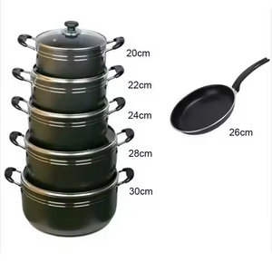 <span class=keywords><strong>Casserole</strong></span> profonde, faitout, poêle à frire peu profonde, poignée en bakélite avec revêtement doux au toucher, durable, sans PTFE - Product Image 1