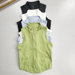 Chaleco Deportivo con Cierre para Mujer - Top sin Mangas de Secado Rápido y Corte Ajustado para Gimnasio, Running y Yoga - Product Image 2