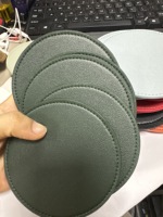 Sous-verres en cuir PU durable de 3 mm d'épaisseur pour tasses à thé et café, idéaux pour la cuisine et la maison (vente en gros)