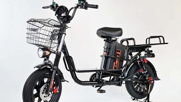 Electric Bicycle Tank 900 E-bike Motor 1000W 20'' Inch Fat Tire Electric  Delivery Cargo Electric Bike Ebike