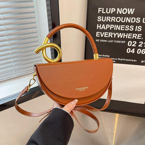 Bolsos de Mensajero de Cuero PU Color Caramelo de Moda Retro 2025, Bolsos de Mano con Solapa de Cuero Puro para Mujer - Product Image 5