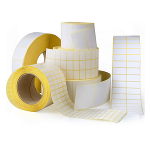 Anpassbare Matte Weiße Selbstklebende Hitzebeständige Thermopapier-Etiketten - 100 Blatt 60x40mm Supermarkt-Verpackung MX Marke - Product Image 1