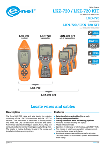 Kit de Instrumentos de Medición y Análisis Sonel LKN-720 de 3 Piezas - Product Image 5