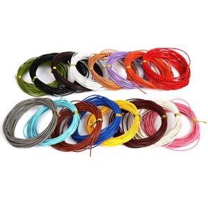 5-meter colored round faux leather rope, DIY craft <b>material</b> for making leather ropes, bracelets, necklaces, and jewelry - Product Image 2