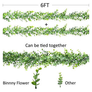 Fabricants en gros artificielle feuille de <span class=keywords><strong>lierre</strong></span> plante verdure eucalyptus vigne 1.8 M Ins eucalyptus guirlande suspendue <span class=keywords><strong>fausse</strong></span> suspension - Product Image 5