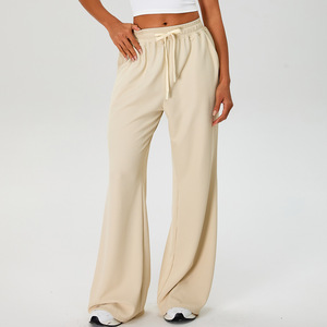 Automne et hiver nouveau <span class=keywords><strong>pantalon</strong></span> de Yoga en corde de gaufre femmes <span class=keywords><strong>taille</strong></span> haute Super élastique décontracté <span class=keywords><strong>pantalon</strong></span> ample course Fitness <span class=keywords><strong>pantalon</strong></span> - Product Image 4