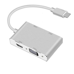 Hub USB-C 4 in 1 con Porte USB 3.1, VGA, <span class=keywords><strong>DVI</strong></span>, HDTV, Adattatore Docking Station in Lega di Alluminio per MacBook Pro (Disponibile) - Product Image 4