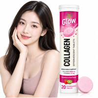 Comprimés effervescents de collagène OEM personnalisés, supplément de boisson à la vitamine C avec peptides de collagène marin pour la beauté de la peau et la santé