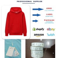 Sweat-shirt à capuche pull-over en polyester/coton 500 g/m² avec logo personnalisé imprimé motif uni, épaule basse, respirant et écologique pour hommes