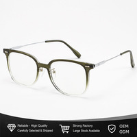Lunettes rondes carrées pour femmes et hommes, montures de lunettes optiques TR90, verres anti-lumière bleue UV400, lunettes d'ordinateur, vente en gros