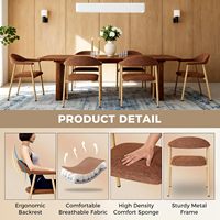 Fauteuil incurvé en tissu bouclé marron avec structure en bois massif pour salon, salle à manger, bureau – Vente en gros directe usine