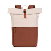 Sac à dos enroulable grande capacité personnalisé avec fermeture éclair, sac à dos de sport pour ordinateur portable, idéal pour les étudiants et les professionnels