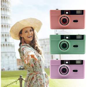 Appareil photo argentique rétro en plastique 35 mm, pas jetable, réutilisable, avec flash, pour étudiants, voyages en extérieur et fêtes - Vente en gros à prix abordable - Product Image 4