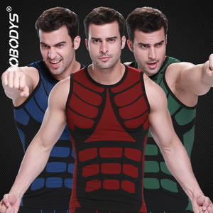 Camiseta sin mangas de alta calidad de compresión chándal ajustado ropa de gimnasio para <span class=keywords><strong>hombre</strong></span> - Product Image 6