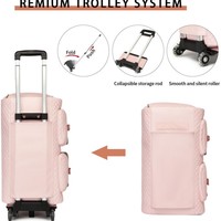 2024 Sac Tendance 45L PU Sacs à vêtements suspendus en cuir Rouleau de transport avec fermeture à glissière Chariot de voyage pliable et Gripsack