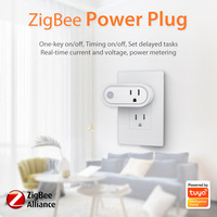 Prise électrique ABS à courant nominal Matter Smart 16A Prise américaine à trois trous ZigbeeWiFi Télécommande via l'alimentation du téléphone portable